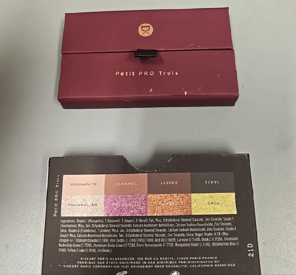 Viseart Petit Pro Eyeshadow Palette - Pink, Purple, Green, Gold